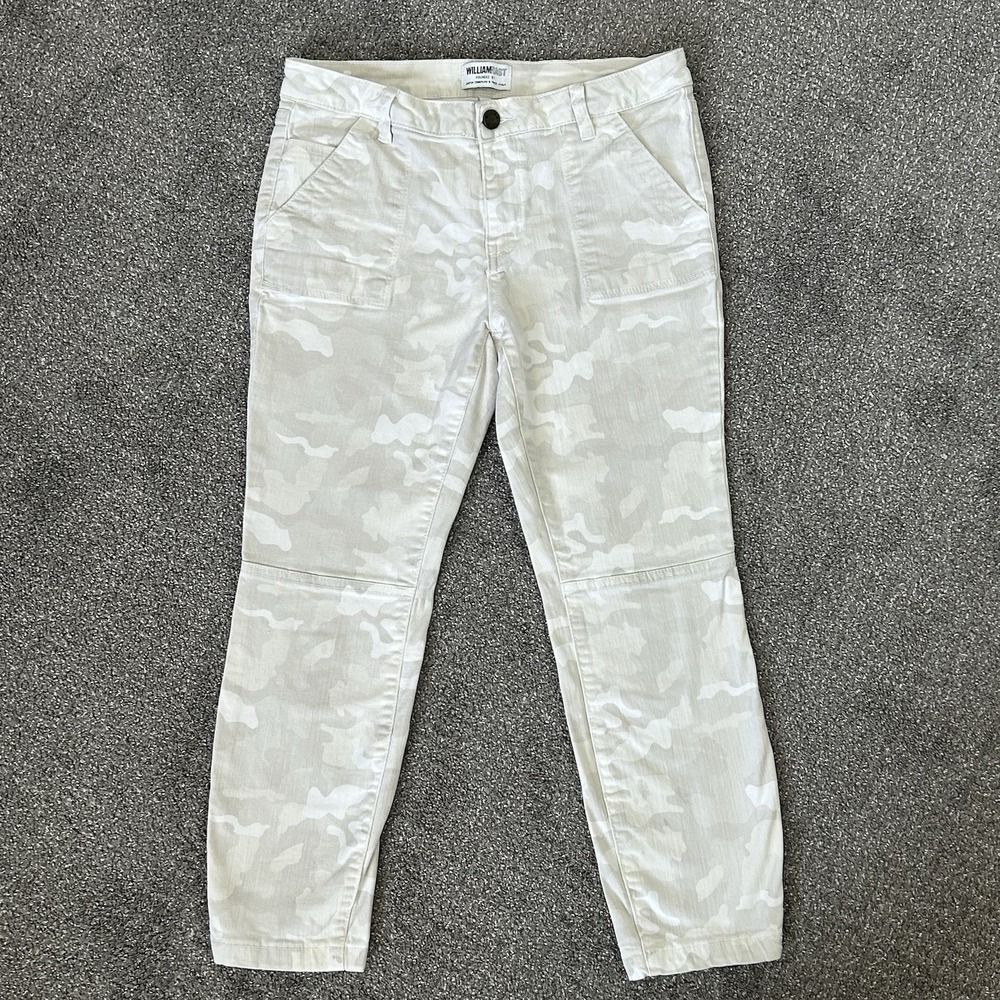William Rast Stretch Camo Jeans -Size 28 - White Grey Skinny Ankle Length EUC